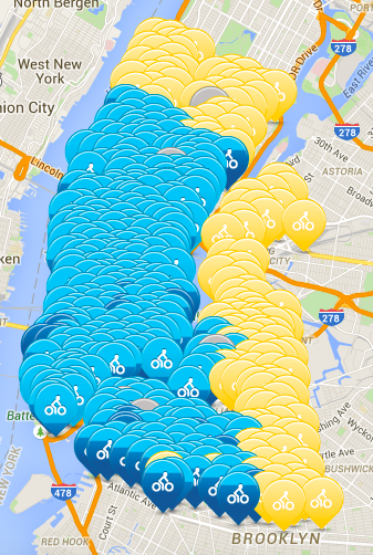 citi bike map brooklyn